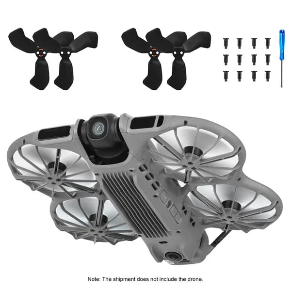 2 пары винтов-реквизитов для DJI Neo 2, тихие крылья (чёрные)