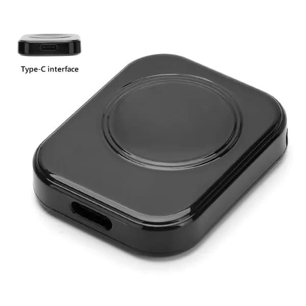 Беспроводное зарядное устройство для Apple Watch, USB-C, чёрное