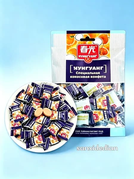 Hainan Specialty, Chunguang Food, Специальный кокосовый сахар 120 г экстраконцентрированного кокосового молока