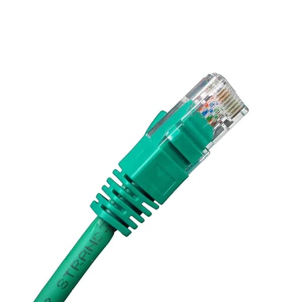 Шнур комм., кат. 5е, неэкр., U/UTP, RJ45/RJ45, 100 МГц LSZH, AWG24 0.15м, зелёный