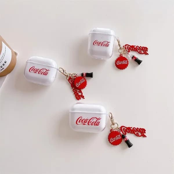 Coca Cola Корпус чехол для силиконовых наушников Airpods Pro(2019)Airpods Pro2(2022)
