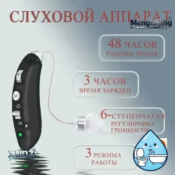 Перезаряжаемые цифровые слуховые аппараты для пожилых людей и взрослых