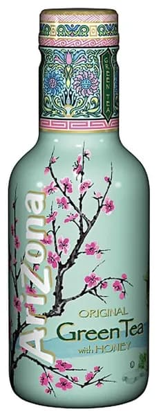 Холодный чай Arizona Original c женьшенем и медом зеленый, 500мл, 6 шт