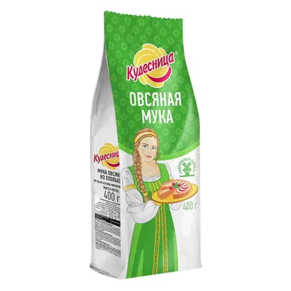 Кудесница Мука овсяная , 400 гр