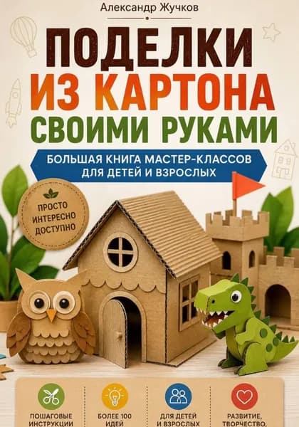 Поделки из картона своими руками. Большая книга мастер-классов для детей и взрослых | Жучков Александр | Электронная книга
