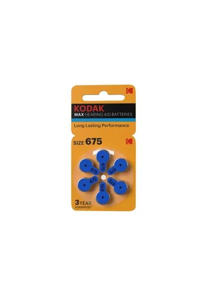 Батарейки для слуховых аппаратов Kodak ZA675 6 штук