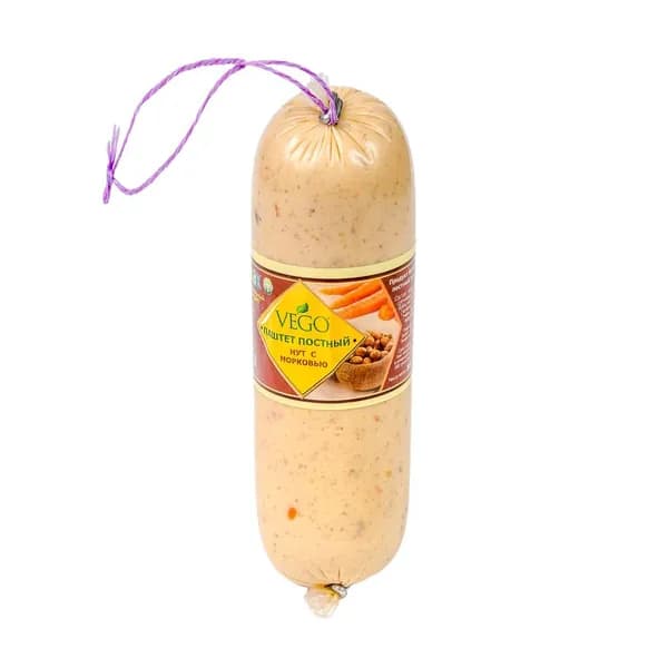 Паштет постный домашний Нут с морковью Вего, 300г  / 100% растительный продукт / можно в пост