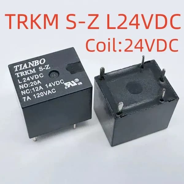 2pcs Реле TIANBO TRKM-S-Z-L24VDC 20А пятиконтактное автомобильное (5 pin)