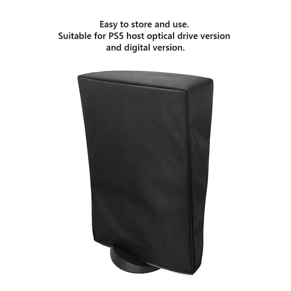 Чехол для консоли PlayStation 5 Slim, вертикальный, из оксфордской ткани, чёрный