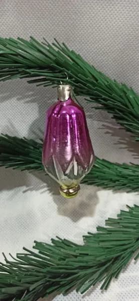 Елочная игрушка фигурная винтажная советская, стекло,СССР