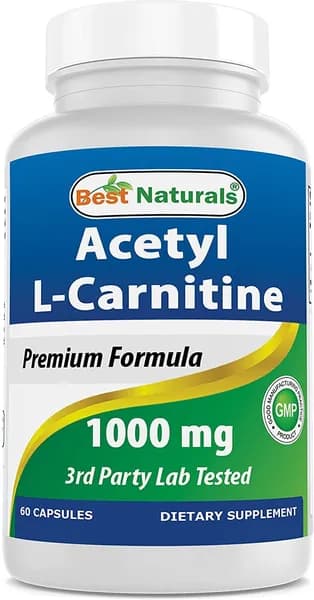Best Naturals Acetyl L-Carnitine 1000mg - 60 капсул