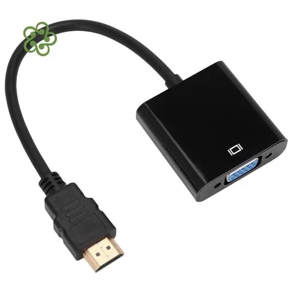 J4HDMI-VGA Male-VGA RGB Female Video Converter Adapter Male-Female Cable 1080P совместим с PC (черный)