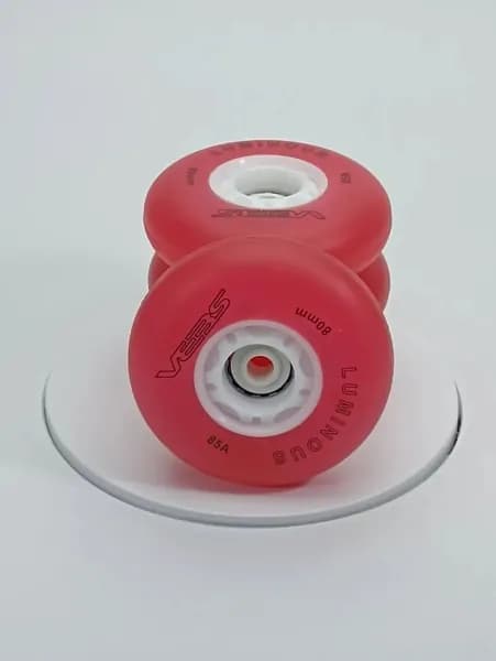 Колеса для роликов светящиеся Seba Luminous 80mm/85A красные 2шт