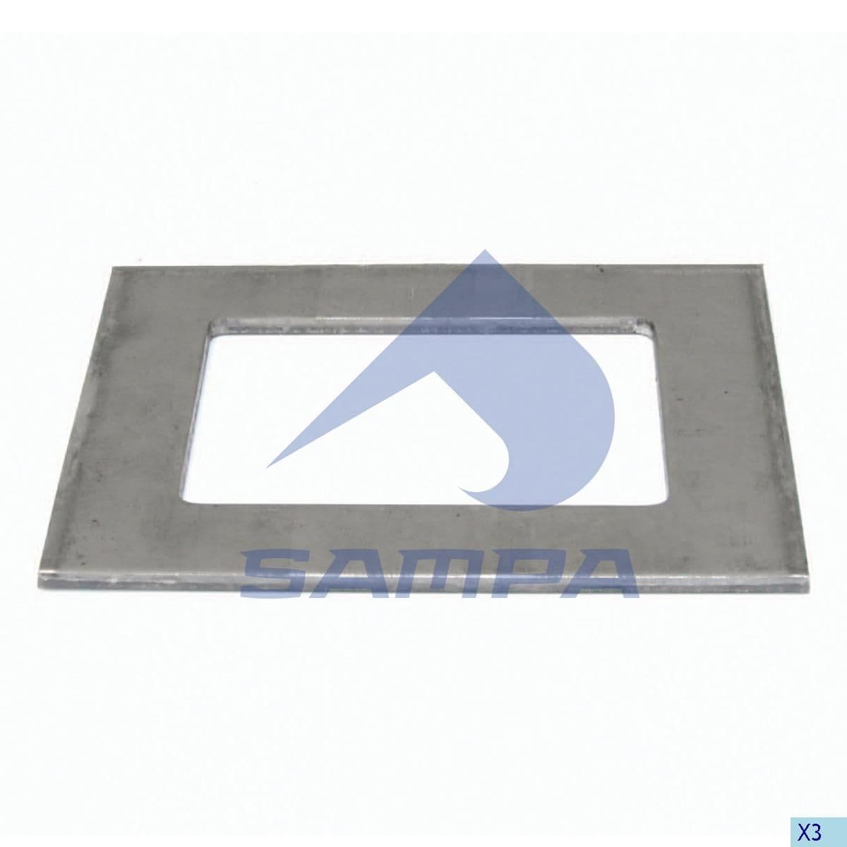 Пластина полурессоры 140х101х4.5 Sampa 105.475