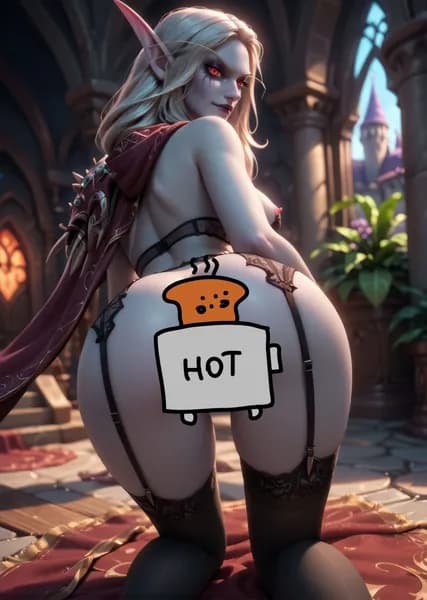 Эротичный постер Art Game Сильвана Ветрокрылая - Sylvanas Windrunner (World of Warcraft) pin up