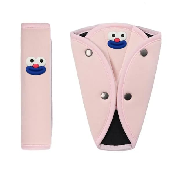 Набор накладок для детского ремня безопасности, Синий - Розовый 1