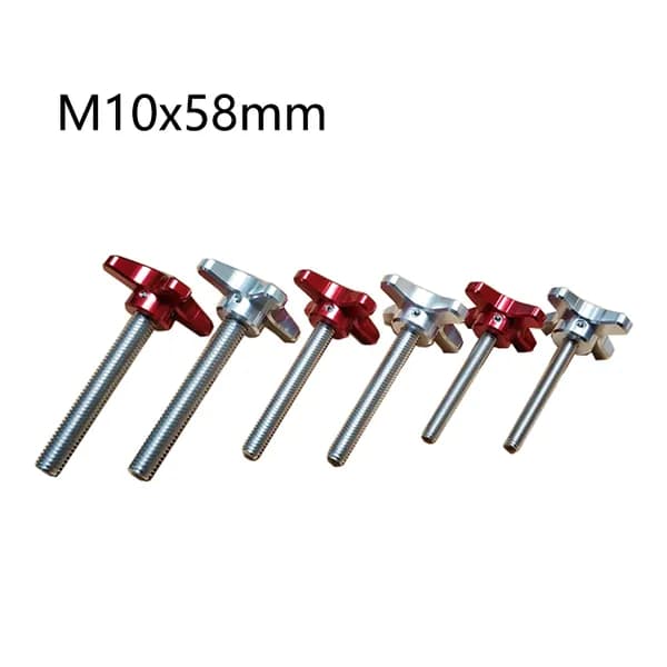 Hand screw,Винты с ручным завинчиванием в виде цветка сливы,M10x58mm,материал из алюминиевого сплава, аксессуары для телескопов