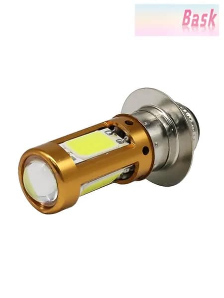 Лампа "H6M/PX15D P15D" LED для мотофары с дальним/ближним светом, 1500 лм, 12-30 В, белая.