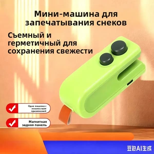 Мини-запечатывающая машина с ручным управлением. Уплотнение и открытие двойного назначения