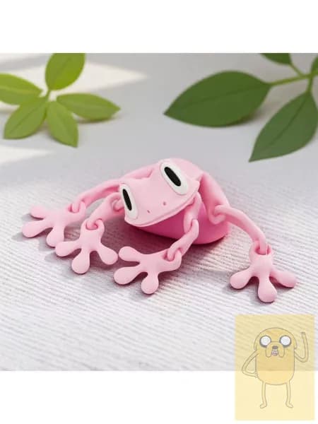 3D-ручка для рисования, магнитная лягушка-подвеска, с подвижными суставами, для холодильника и авто
