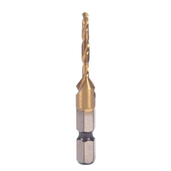 Сверла с шестигранным хвостовиком M3-M10 с титановым покрытием HSS с ручной резьбой и метрическим метчиком