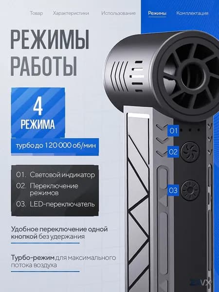 Воздуходувка аккумуляторная S
