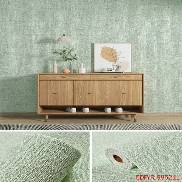 Самоклеящаяся 3D пенная ПВХ плитка лен чистый цвет 50см x 2.8/5м утолщенная настенная наклейка для ремонта и украшения дома
