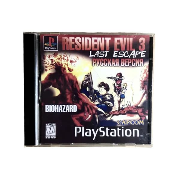 Игра Playstation 1 (PS1) Biohazard 3: Last Escape (Resident Evil 3: Nemesis) - Horror, Survival (Ужасы, Выживание), 1999, Capcom)