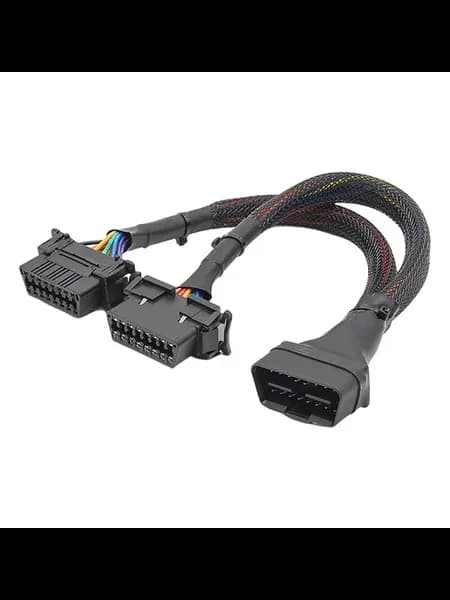 OBD2 кабель 16Pin, двойной female, для диагностики