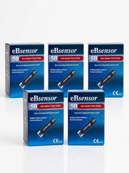 Полоски тестовые eBsensor 50 шт. - Мегапак 5 коробок