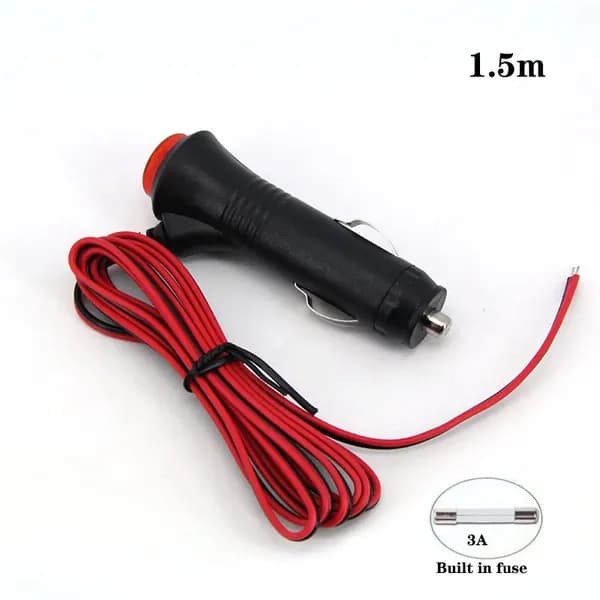 Провод прикуривателя 12V (1.5 м) с выключателем и LED