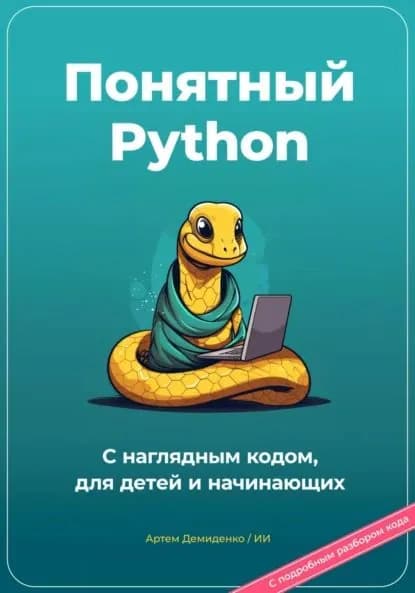 Понятный Python. С наглядным кодом, для детей и начинающих | Демиденко Артем | Электронная книга