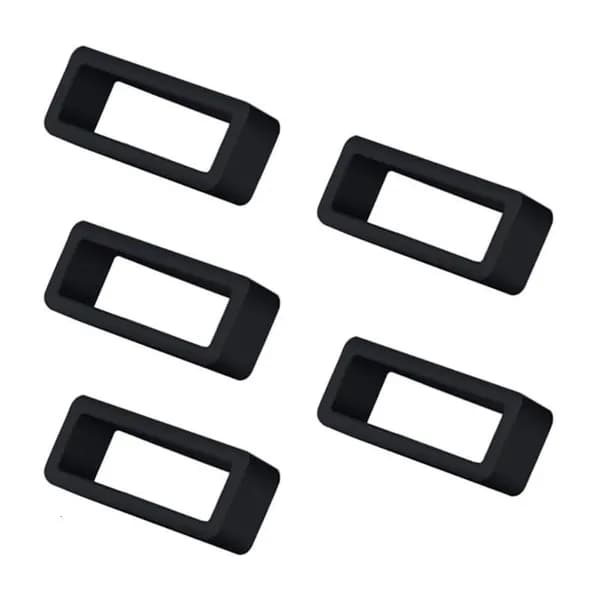5pcs Силиконовый часовой ремешок Circlet для полос 22 мм/24 мм/26 мм безопасные держатели кольца