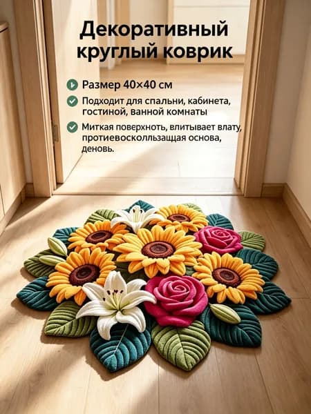 Ковер дорожка 40x40 см