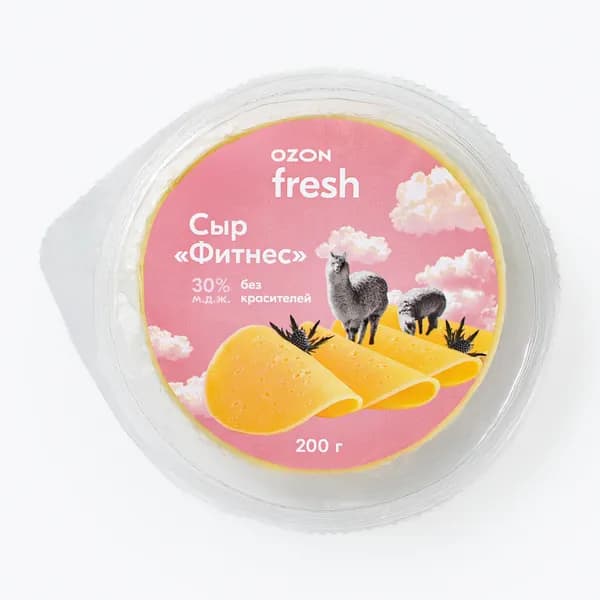 Сыр Фитнес 30%, 200 г, Ozon fresh