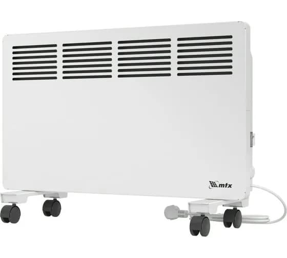 Электрический конвектор MTX км-1500.2, 230в, 1,5 квт, x-образный нагреватель, колеса, термостат 98125