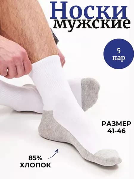 Носки мужские, 5 пар