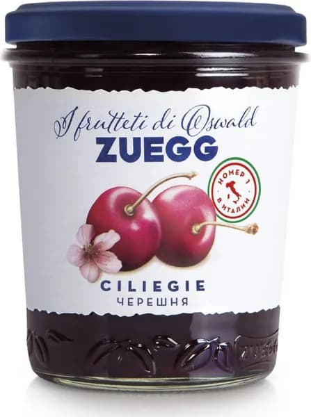 Джем Zuegg Черешня конфитюр экстра, 320 г