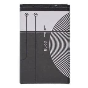Мобильный телефон -2шт АКБ Nokia BL-5C на 1020mAh, для телефонов, кассовых аппаратов, игровых приставок, приёмников, черный матовый, шоколадный