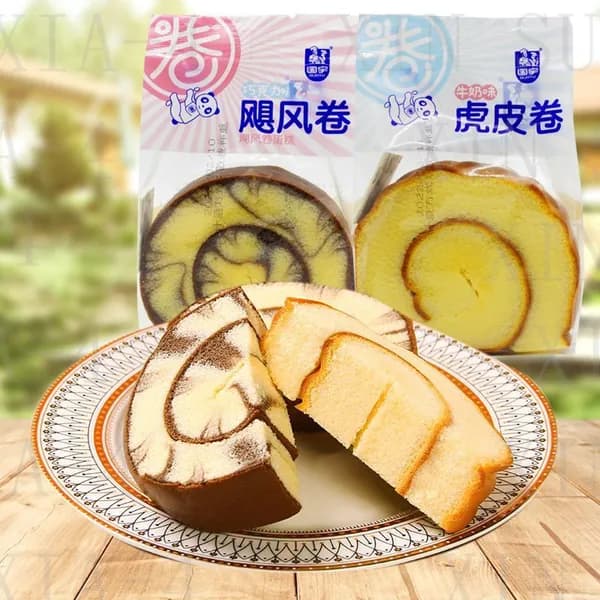 Рулет бисквитный Нежное лакомство с шоколадным вкусомshuxia