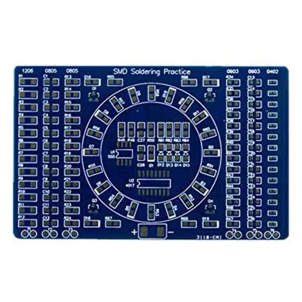 (O061)Вращающаяся доска для практики пайки LED SMD NE555 DIY Kit Fanny Skill