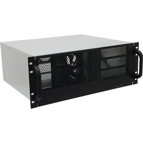 Корпус для пк Procase 4U, серверный 3x5.25+8HDD,черный,без БП, MB ATX 12"x9.6" (RM438-B-0)