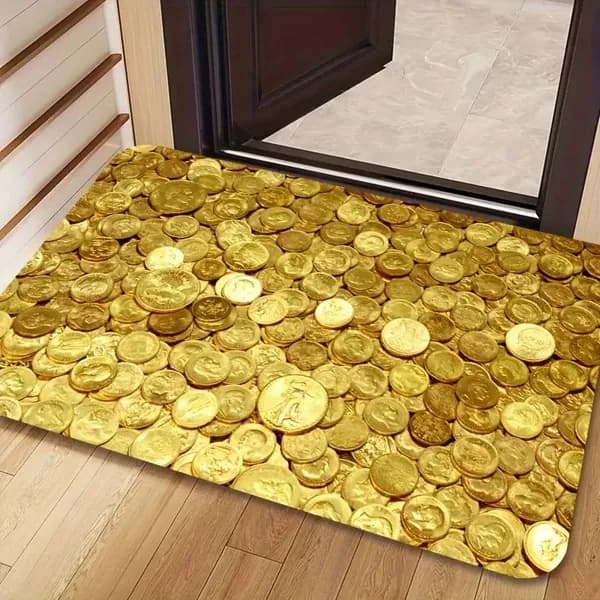 Коврик придверный 40x60 см 3 мм 3d-эффект бежевый