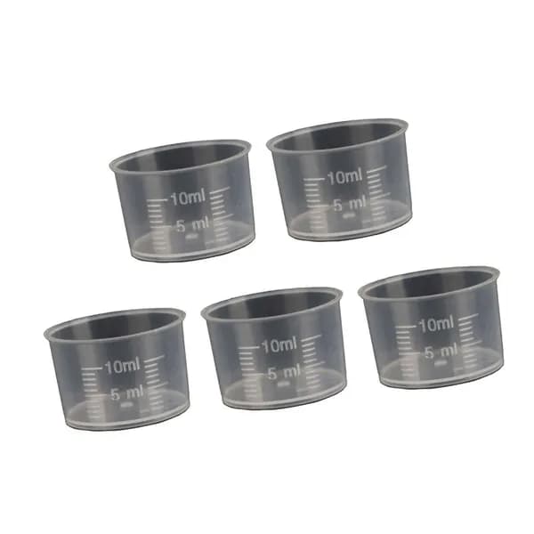 Набор из 5 мерных стаканов, 100-500 мл, 10ml