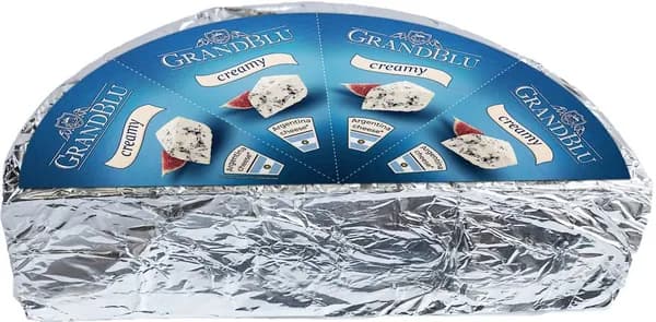 Сыр MILKANA GrandBlu Сливочный с голубой плесенью 56%, без змж, весовой, 0.2 кг