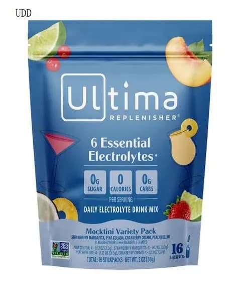 Ultima Replenisher, 6 незаменимых электролитов, ежедневная смесь для приготовления электролитов, набор Mocktini, 16 стиков