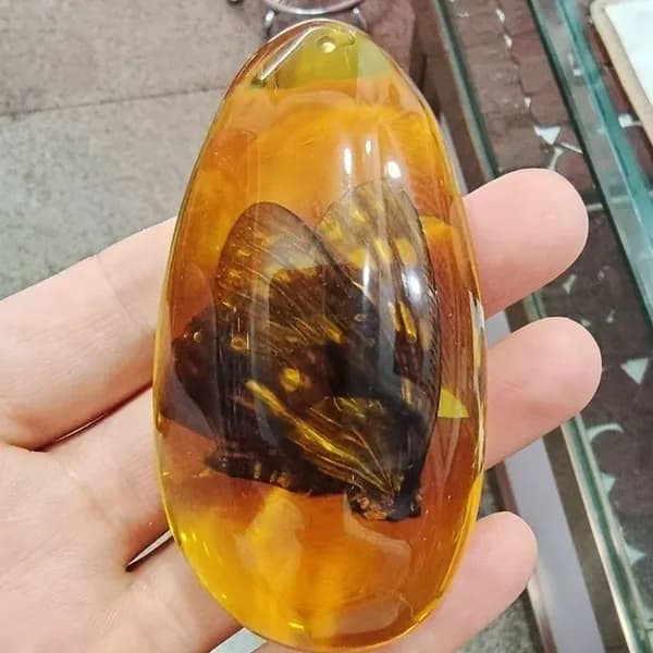 Кимпер янтарный кулон украшения
