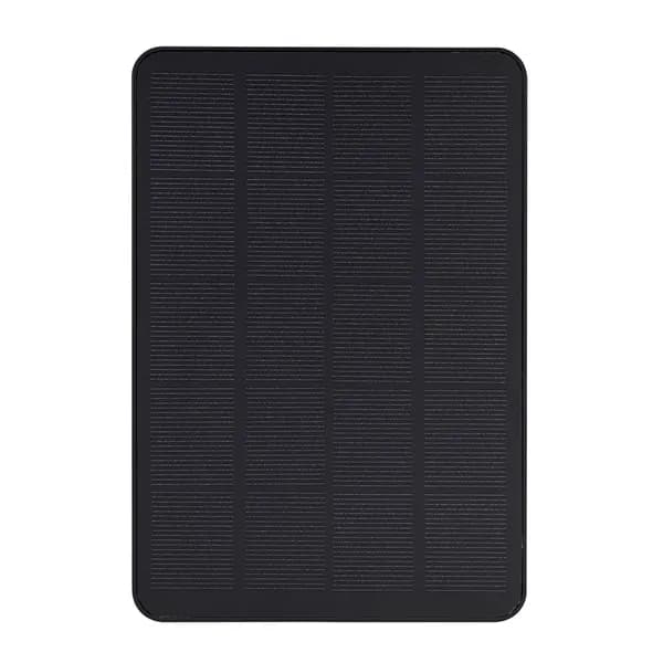 Солнечная панель 10 Вт, монокристаллическая, IP65, с разъёмами Micro-USB и USB-C, чёрная