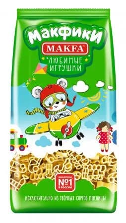Makfa Макароны Макфики, Любимые игрушки 250 гр, 1 уп
