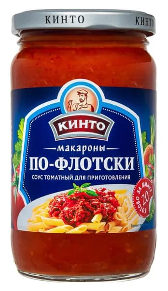Соус томатный "Макароны по-флотски" ТМ "Кинто", 350 мл